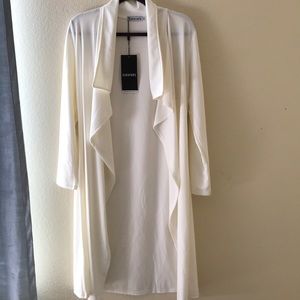 Long drape cardigan